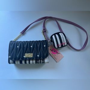 NWT Betsey Johnson Crossbody Purse with Coin purse